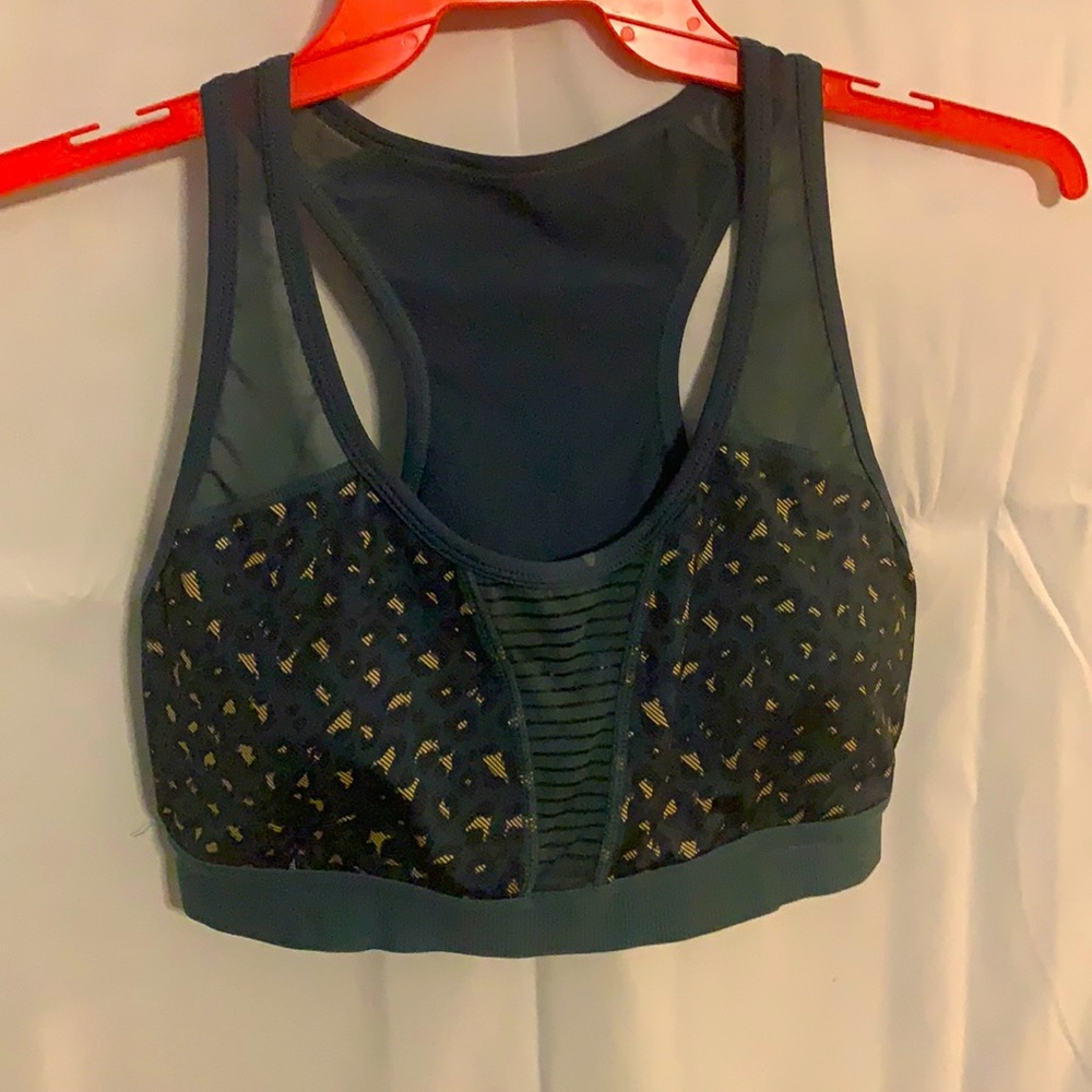 Zyia Pine Leopard Bomber Bra XL